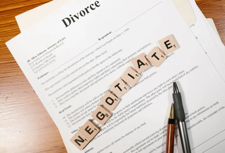 Photo depicting a divorce modification agreement in Georgia.